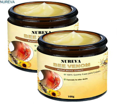 nureva Bee Venom Herbal Bone Balm – Pack of 2 Cream(2 x 100 g)
