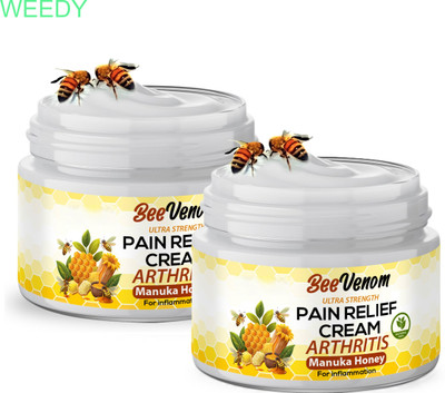 WEEDY Upgraded Bee Venom Plant-Based Pain Formula Pack of 2 Cream(2 x 100 g)