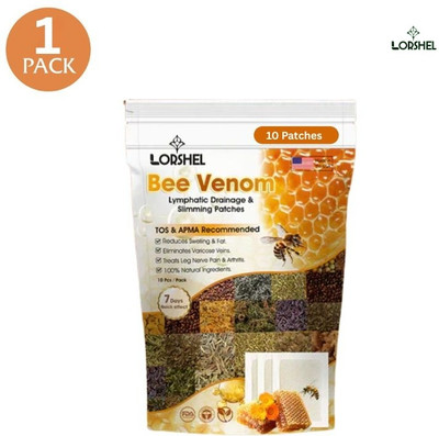 LORSHEL Bee Venom Foot Patches Refreshing Toxin Remover Foot Pads Therapy Plaster & Patch(100 g)