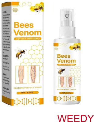 WEEDY Bee Venom Spray for Varicose Veins - Swelling & Pain Relief Solution Liquid(100 ml)