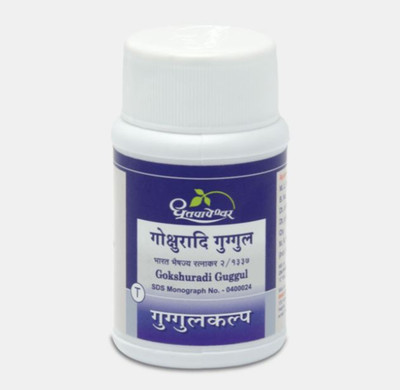 DHOOTAPAPESHWAR Gokshuradi Guggul 60 Tablet Pack of 2 Tablets(2 x 60 Units)