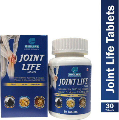 BIOLIFE Joint Life Tablets for Cartilage Repair & Joint Pain Relief Tablets(2 x 30 Units)
