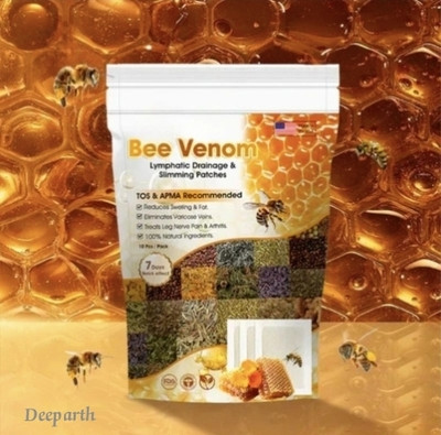 Deeparth Bee Venom Foot Patches Relax Your System with Herbal Detox Pads Plaster & Patch(100 g)