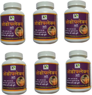 JD Swami Herbal DS Care Jodoflex Vati Pack of 6 Bottles Tablets(1 g)