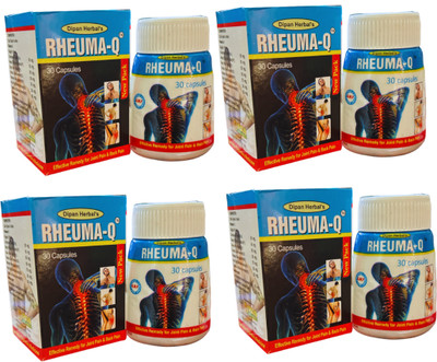 DEAL TO DEAL Dipan Herbal rheuma Q Capsule For Pain Relief Capsules Capsules(4 x 30 Units)
