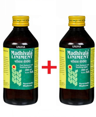 Unjha Madhivala Liniment 200ml Pack of 2 Liquid(2 x 200 ml)