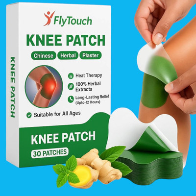 FlyTouch Herbal Knee Patches for Multi-Area Pain Relief in Shoulders, Joints, and Back Knee Support(Green)