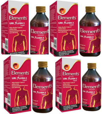 Element URI FLUSH 3 LIQUID (Pack of 4) Liquid(4 x 200 ml)