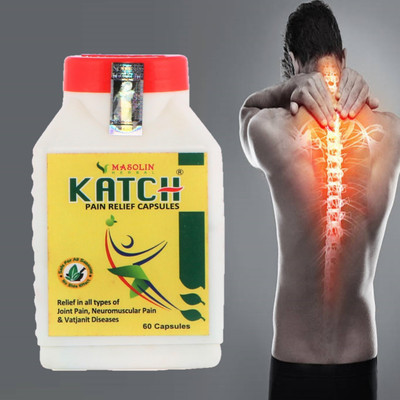 Masolin Herbal Katch Ayurvedic Pain Relief Capsule - 60 Cap Capsules(60 Units)
