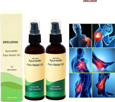 SWELLEDON Tulir Natural Pain Oil For Back Pain Ayurvedic Blend Daily Use Spray(2 x 50 ml)
