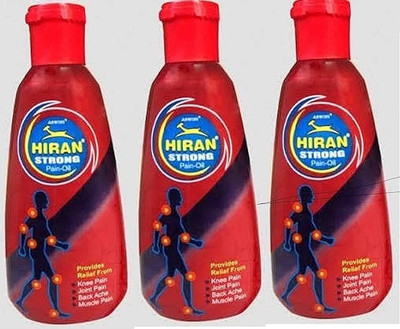 Hiran HiranStrong Pain Oil 80Mlx3 super pack-240Ml Liquid(3 x 80 ml)