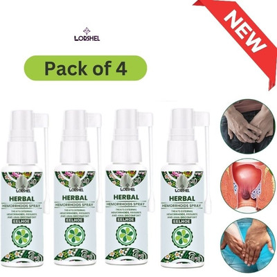 LORSHEL Natural Hemorrhoids Healing - Eelhoe Fast Acting Liquid(4 x 40 ml)