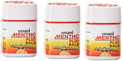 EMAMI MENTHO PLUS BALM PACK OF 3 Balm(3 x 9 ml)