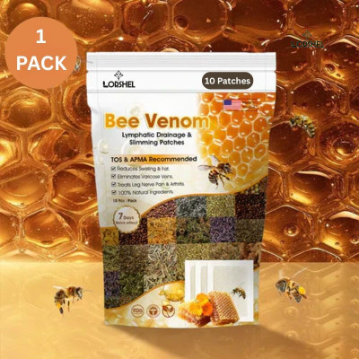 LORSHEL Bee Venom Foot Patches Cleanse Toxins Naturally While You Sleep Plaster & Patch(100 g)