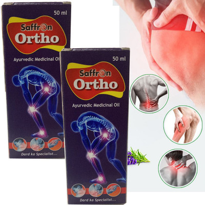 Saffron Ortho Aryurvedic Oil Dard Ka Specialist 50 ml Each (Pack of 2) Liquid(2 x 50 ml)