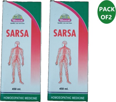 WHEEZAL Sarsa Syrup_Blood Purifier Tonic (Pack Of 2) 900 ML Liquid(2 x 450 ml)