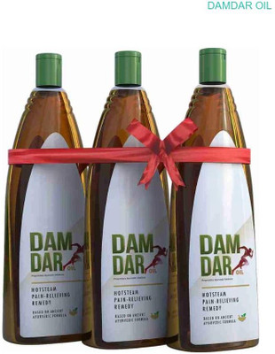 damdar Ayurvedic Pain Relief Oil for Joints Pain, Knee & Back Pain Pack Of 3 Dam2 Liquid(3 x 66.67 ml)