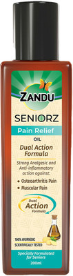 ZANDU Seniorz Pain Relief Oil |Long lasting relief from Knee, Neck, Back, Shoulder Liquid(200 ml)
