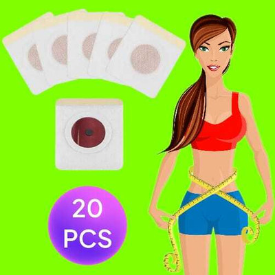 FlyTouch 20 Healthy Slimming Slim Navel Sticker Magnetic Slim Detox Fat Burning Patch Plaster & Patch(20 x 1 Patches)