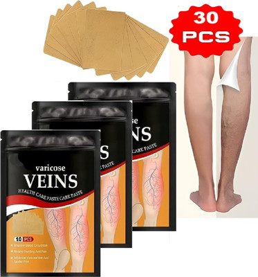 Pink Square Herbal varicose vein pain relief patches suitable for daily use Plaster & Patch Plaster & Patch(3 x 10 Patches)
