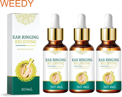 WEEDY Ear Pain Relief (Pack of 3) – Herbal Serum for Quick Healing Liquid(3 x 30 ml)