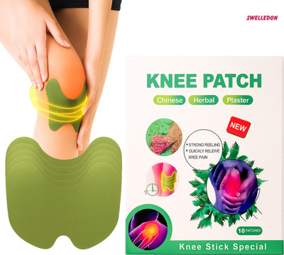 SWELLEDON Herbal Knee Pain Relief Patch Powerful Natural Organic Plaster & Patch(10 x 1 g)