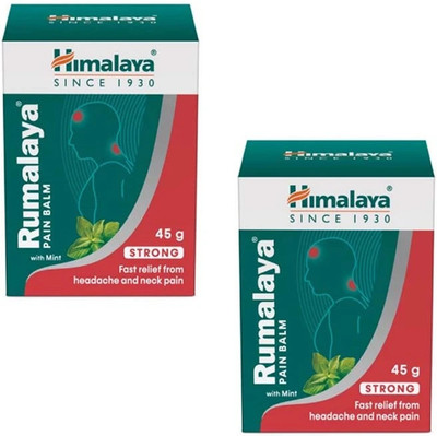 HIMALAYA Rumalaya Pain Balm | Fast Relief From Headache And Neck Pain Ayurvedic Balm(2 x 45 g)