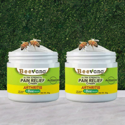 ACTIWOW BeeVana Pain Relief Cream for Full-Body Muscle Recovery Pack of 2 Cream(2 x 25 g)