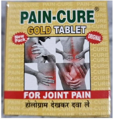 Quickbits Pain Cure Gold Tablet, Ayurvedic Joint Pain Relief Tablets pack of 2 Tablets(2 x 40 Units)