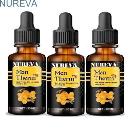 nureva Men Gyno Chest Oil Bee Venom Formula 3 Pack Liquid(3 x 30 ml)