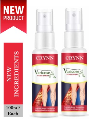 Crynn Varicose Vein Oil Spray 100ml (Pack of 2) – Reduce Vein Appearance Liquid(2 x 100 ml)