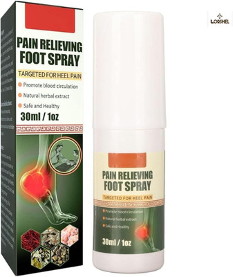 LORSHEL Instant Pain Relieving Foot Spray : Fast Absorbing Spray & Reduces Swelling Liquid(30 ml)