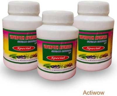ACTIWOW Vidyapith Sugar Powder for Optimizing Sugar Level Maintenance Pack of 3 B01 Powder(3 x 100 g)