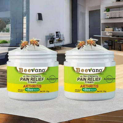 ACTIWOW BeeVana Natural Pain Relief for Back & Shoulder Pain Pack of 2 Cream(2 x 25 g)