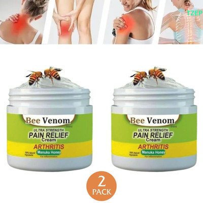 TZEP Bee Venom Pain Relief Cream for Relieving Strain and Stiffness Cream(2 x 50 g)