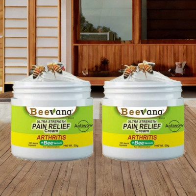 ACTIWOW BeeVana Fast-Acting Relief for Muscle Aches Pack of 2 Cream(2 x 25 g)