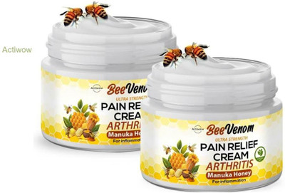 ACTIWOW Bee Venom Honey Pain Relief Back And Inflammation Cream Cream(2 x 50 g)