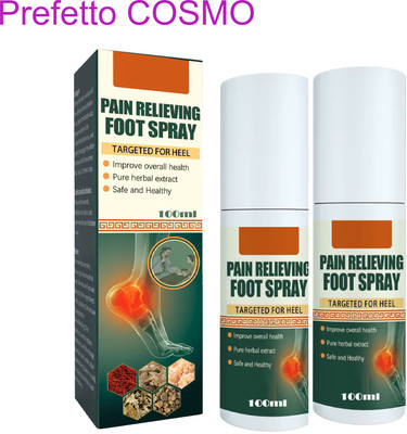 Prefetto COSMO Foot Spray for Pain Relief (Set of 2) – Fast & Cool Care Liquid(2 x 100 ml)