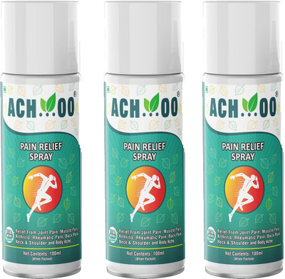 ACH...OO Pain Relief Spray_100ml (Pack of 3) Spray(3 x 100 g)