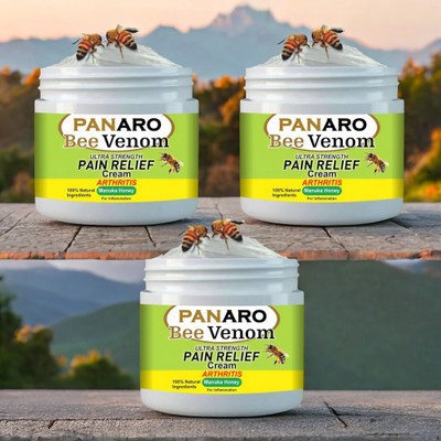 PANARO BeePure Natural Bee Venom Cream for Long-Lasting Arthritis and Pain Relief Cream(3 x 50 g)