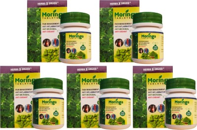 HERBS N DRUGS Moringa Instant moov Pain Relief Ayurvedic Regular (30 X 5) Tablets Tablets(5 x 30 Units)