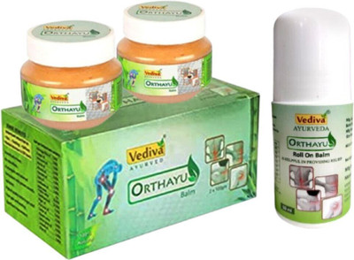 Orthayu Vediva Ayurveda Balm for Muscle Pain Pack of 2 Balm(2 x 100 g)