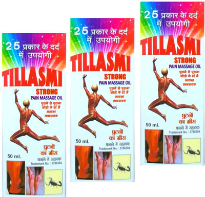clowzac TILASMI STRONG PAIN OIL FOR BEST PAIN RELIEF MUSCLE & BODY PAIN PACK OF Liquid(3 x 100 ml)