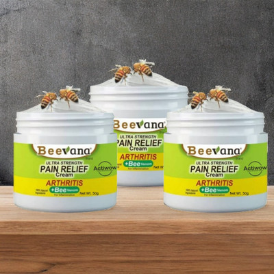 Bee Venom Natural Relief for Painful Muscles & Joints Pack of 3 Cream(3 x 50 g)