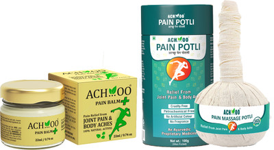 ACH...OO Pain Balm Joint Pain _22ml + Pain Potli _100g (Set of 2) Balm(2 x 61 g)