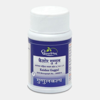 DHOOTAPAPESHWAR Kaishor Guggul 60 Tablet Pack of 2 Tablets(2 x 60 Units)