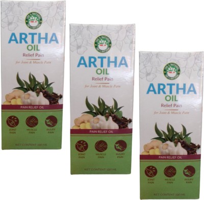 HERBS N DRUGS Ayurvedic Artha Pain Relief Oil 300ML Liquid(3 x 100 ml)