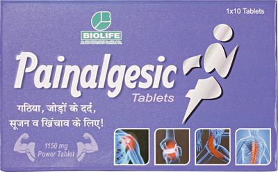 Bio Skylife Painalgesic Tablets for Strains Joint Pain Relief Tablets(2 x 10 Units)