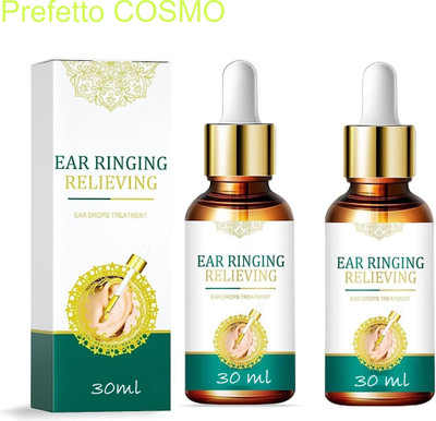 Prefetto COSMO Natural Ear Serum – Instant Ear Pain Relief Liquid for Ear Pressure Relief Liquid(2 x 30 ml)