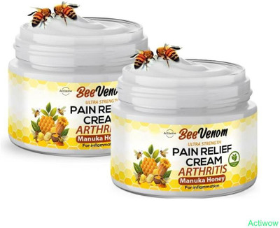 ACTIWOW Bee Venom Honey Pain Relief Lower Back And Inflammation Cream Cream(2 x 50 g)